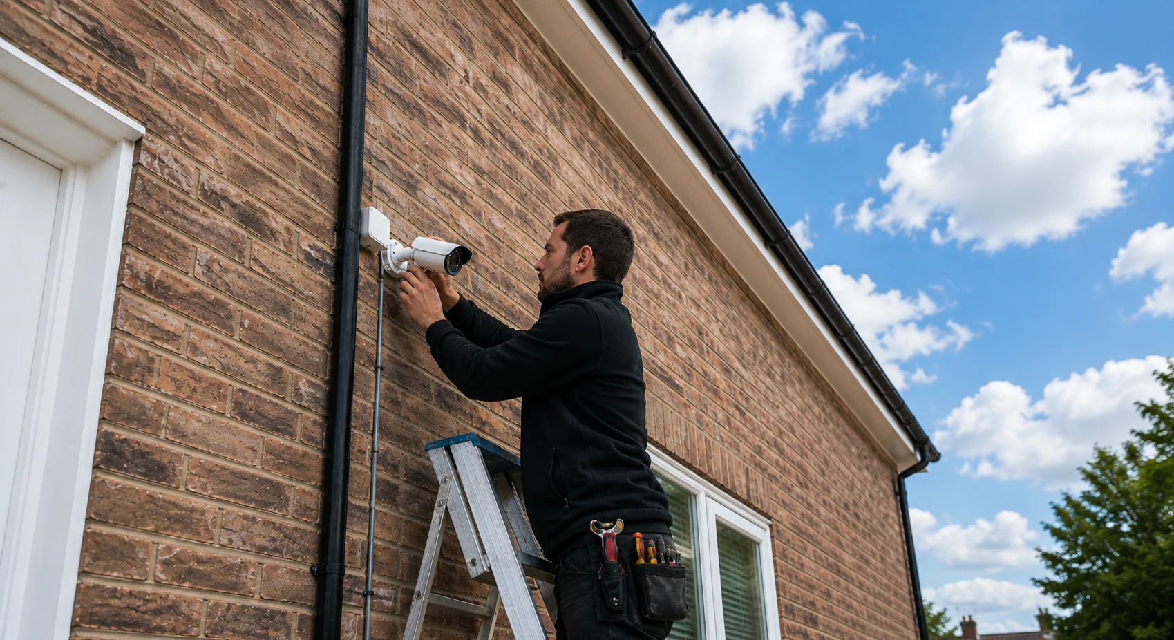 Professional security camera installation