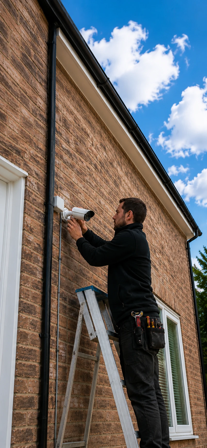 Professional security camera installation